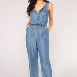Medium Wash Jumpsuit